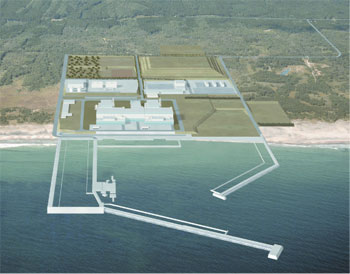 東通原子力発電所東京電力1・2号機完成予想図